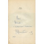GROCHOWIAK Stanislaw - Things for Voices [first edition 1966] [AUTOGRAPH AND DEDICATION].