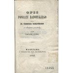 SIARCZYŃSKI Franciszek ks. - Opis powiatu radomskiego [wydanie pierwsze 1847]