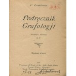 LOMBROSO Cesary - Handbook of Graphology [1921].