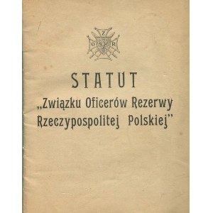 Statut Związku Oficerów Rezerwy Rzeczypospolitej Polskiej [1932]