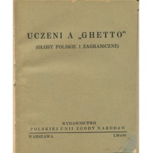 Uczeni a ghetto. Głosy polskie i zagraniczne [1938]