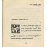 GIDE Andrzej (André) - Prometeusz źle spętany [1904] [oprawa wydawnicza Aleksandra Semkowicza]