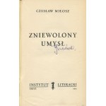 MIŁOSZ Czesław - Zniewolony umysł [Erstausgabe Paris 1953].
