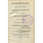 Fascilus spiritualium exercitiorum et piarum oratianum ad usem fratrem ordinis praedicatorum [Wilno 1838] [wileńska oprawa katedralna]
