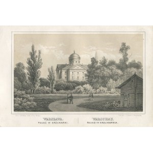 (Lithographie) MANN Conrad Anton - Warschau. Schloss in Królikarnia [Kwidzyn 1855].