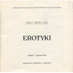 BERDAK Jan - Erotyki. Folder z wystawy [1972]