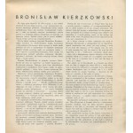 KIERZKOWSKI Bronislaw - Exhibition catalog [1964].