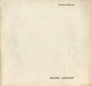 FIJAŁKOWSKI Stanisław - Folder z wystawy [1976]