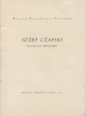 CZAPSKI Józef - Katalog wystawy [1957]