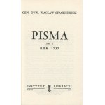 STACHIEWICZ Wacław - Pisma. Band II. 1939 [Paris 1979].
