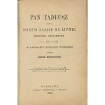 MICKIEWICZ Adam - Pan Tadeusz [1886] [Miniaturausgabe].