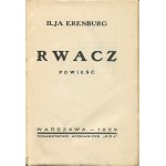 ERENBURG Ilya - Rwacz. Ein Roman [Erstausgabe 1929] [Umschlag von Tadeusz Gronowski].