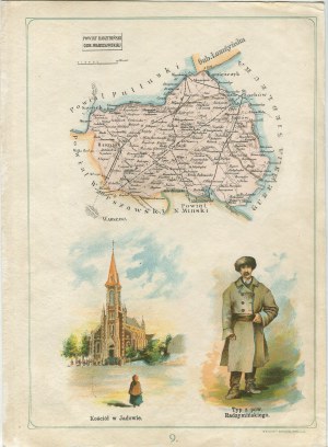 [mapa] Bazewicz Józef Michał - Powiat radzymiński gub. warszawskiej [1907]