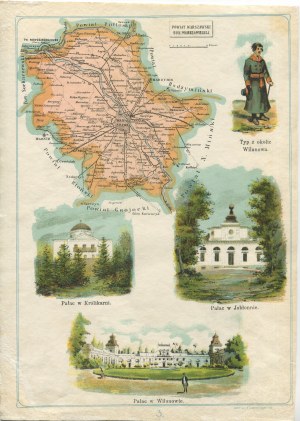 [mapa] Bazewicz Józef Michał - Powiat warszawski gub. warszawskiej [1907]