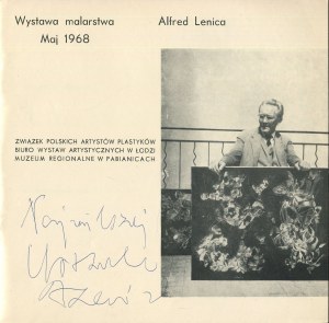 LENICA Alfred - Wystawa malarstwa. Katalog [1968] [AUTOGRAF I DEDYKACJA]