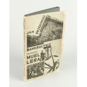 BRZĘKOWSKI Jan - Bankructwo profesora Muellera (powieść sensacyjno-filmowa) [wydanie pierwsze 1931] [okł. Henryk Stażewski] [AUTOGRAF I DEDYKACJA]