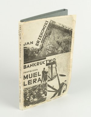 BRZĘKOWSKI Jan - Bankructwo profesora Muellera (powieść sensacyjno-filmowa) [wydanie pierwsze 1931] [okł. Henryk Stażewski] [AUTOGRAF I DEDYKACJA]