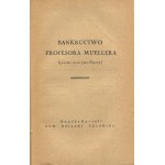 BRZĘKOWSKI Jan - Bankrott des Professors Müller (Sensationsfilmroman) [Erstausgabe 1931] [Umschlag Henryk Stażewski] [AUTOGRAFIE UND DEDIKATION].