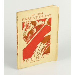 LECHOŃ Jan - Karmazynowy poemat [1922] [okł. Zofia Stryjeńska] [INICJAŁ OCHRONNY AUTORA]