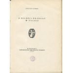DEMBY Stefan - Über die Liebe zum Buch in Polen [1925] [unsignierter Einband von Aleksander Semkowicz] [Kopie aus der Büchersammlung von Rudolf Mękicki].