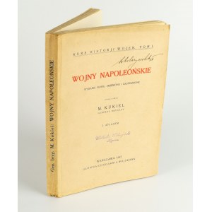 KUKIEL Marian - Napoleonic Wars. New edition, revised and supplemented, with atlas [1927].