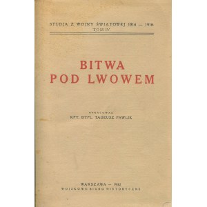 PAWLIK Tadeusz - Schlacht von Lwów 1914 [1932].