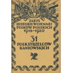 Outline of the Military History of the Polish Regiments 1918-1920 Volume II. Infantry [1928-1932] [publisher's binding].