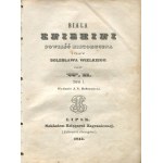 BUDZYŃSKI Wincenty - Biała kniehini. A historical novel from the time of Boleslaw the Great [set of 2 volumes] [first edition Leipzig 1844].