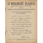 For the freedom of Silesia. On the tenth anniversary of the Third Uprising. Memoir [1931].