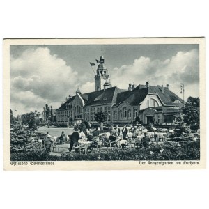 [Postcard] Swinemünde. Ostseebad Swinemünde. Der Konzertgarten am Kurhaus (Concert Garden and Spa House).