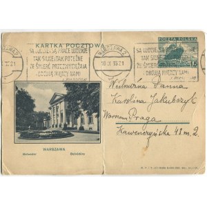 [Postkarte] Warschau. Belvedere [1935].