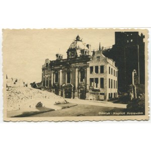 [Postkarte] GDANSK. Ziegelstein für den Wiederaufbau der Königlichen Kapelle in Danzig [nach 1945].