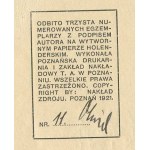 HULEWICZ Witold (a.k.a. Olwid) - Flame in the hand [first edition Zdrój 1921] [AUTOGRAPH].