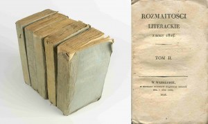 Rozmaitości Literackie z roku 1825-1828 [komplet wydawniczy 5 tomów]