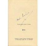 GRUBIŃSKI Wacław - Lenin. Komedia [Londyn 1949] [AUTOGRAF]