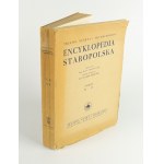 BRÜCKNER Aleksander - Encyklopedia staropolska [Satz von 2 Bänden in einem Broschüreneinband] [1939].