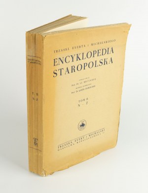 BRÜCKNER Aleksander - Encyklopedia staropolska [komplet 2 tomów w oprawie broszurowej] [1939]