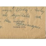 [Warschauer Aufstand] Bataillon Milosz - Zug Boncza. Liste der Verwundeten und Gefallenen vom 28.09.1944 [mit der Unterschrift von Mieczyslaw Gawdzik, pseud. Boncza].