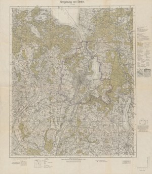 [mapa] Umgebung von Stettin [okolice Szczecina 1940]