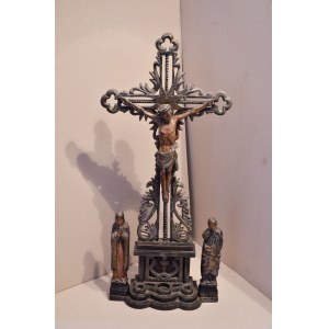 Ołtarzyk z Jezusem, rzeźba drewniana