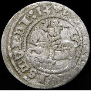 Zikmund I. Starý, půlgroš 1513, Vilnius - koule u orla - velmi vzácné