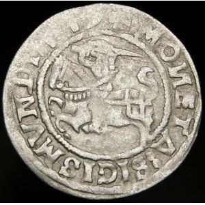 Sigismund I the Old, Half-penny 1519, Vilnius - 5 pennyweights - LITANIA error, punctuation, three dots - rare
