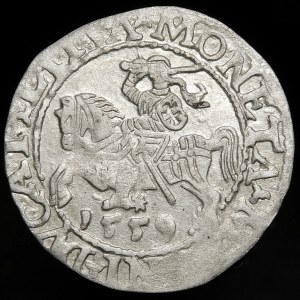 Sigismund II Augustus, Half-penny 1559, Vilnius - L/LITVA - A without crossbar - rare