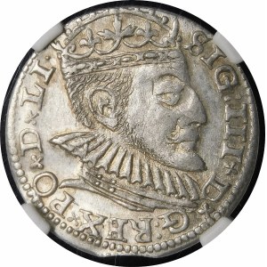 Sigismund III Vasa, Troika 1590, Riga - larger bust - beautiful and rare