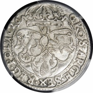 Sigismund III Vasa, Sixpence 1626, Krakow - rarer and more beautiful