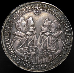 Nemecko, Sasko - Altenburg, Johann Philipp a jeho traja bratia (1603-1625), thaler 1613 WA, Saalfeld - vzácne