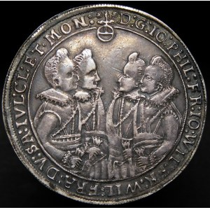 Niemcy, Saksonia - Altenburg, Johann Philipp I jego trzej bracia (1603-1625), talar 1613 WA, Saalfeld - rzadki
