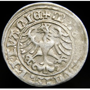 Sigismund I. der Alte, Halbpfennig 1509, Vilnius - Herold ohne Scheide - Ring - durchbrochen - sehr selten