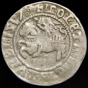 Zikmund I. Starý, půlpenny 1517, Vilnius - třípenny - vzácné