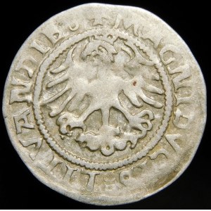 Zikmund I. Starý, půlpenny 1523, Vilnius - chyba LITVANDIE - velmi vzácné